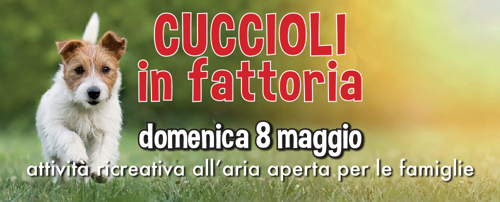 CUCCIOLI in fattoria: domenica 8 maggio