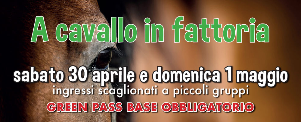 A CAVALLO in fattoria: sabato 30 aprile e domenica 1 maggio